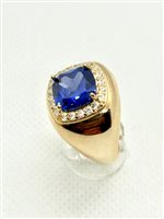 Anello Gioielleria Bencivenga Luca Donna in Argento Zaffiro sintetico ANAR-266BL - ANAR-266BL